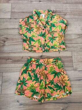 Monteau Coral Pink Tropical Set